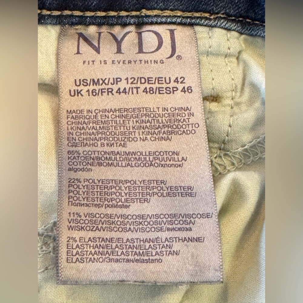 NYDJ Women's Straight Leg Jeans - Dark Blue - Picture 6 of 7